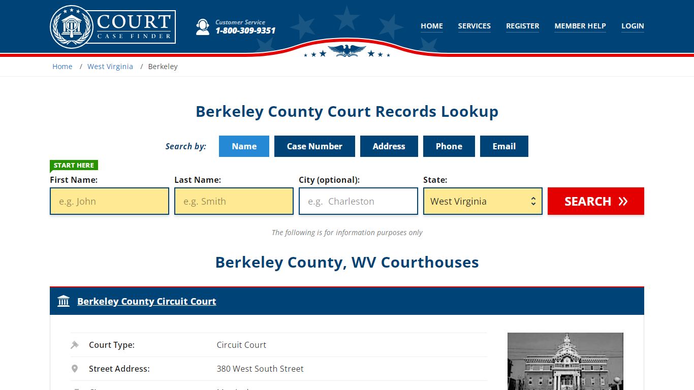 Berkeley County Court Records | WV Case Lookup